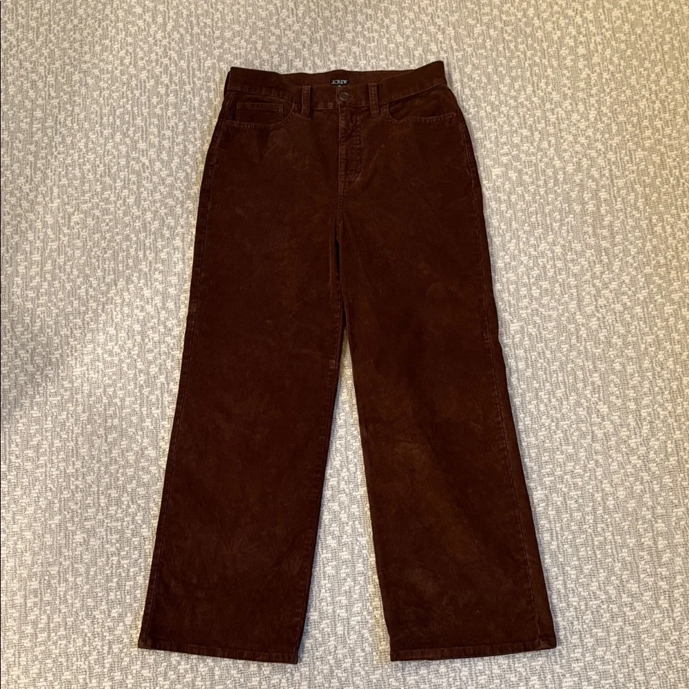 J Crew Slim-wide pant in corduroy, French Press Brown, size 26 - Picture 3 of 4